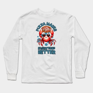 Pizza crab Long Sleeve T-Shirt